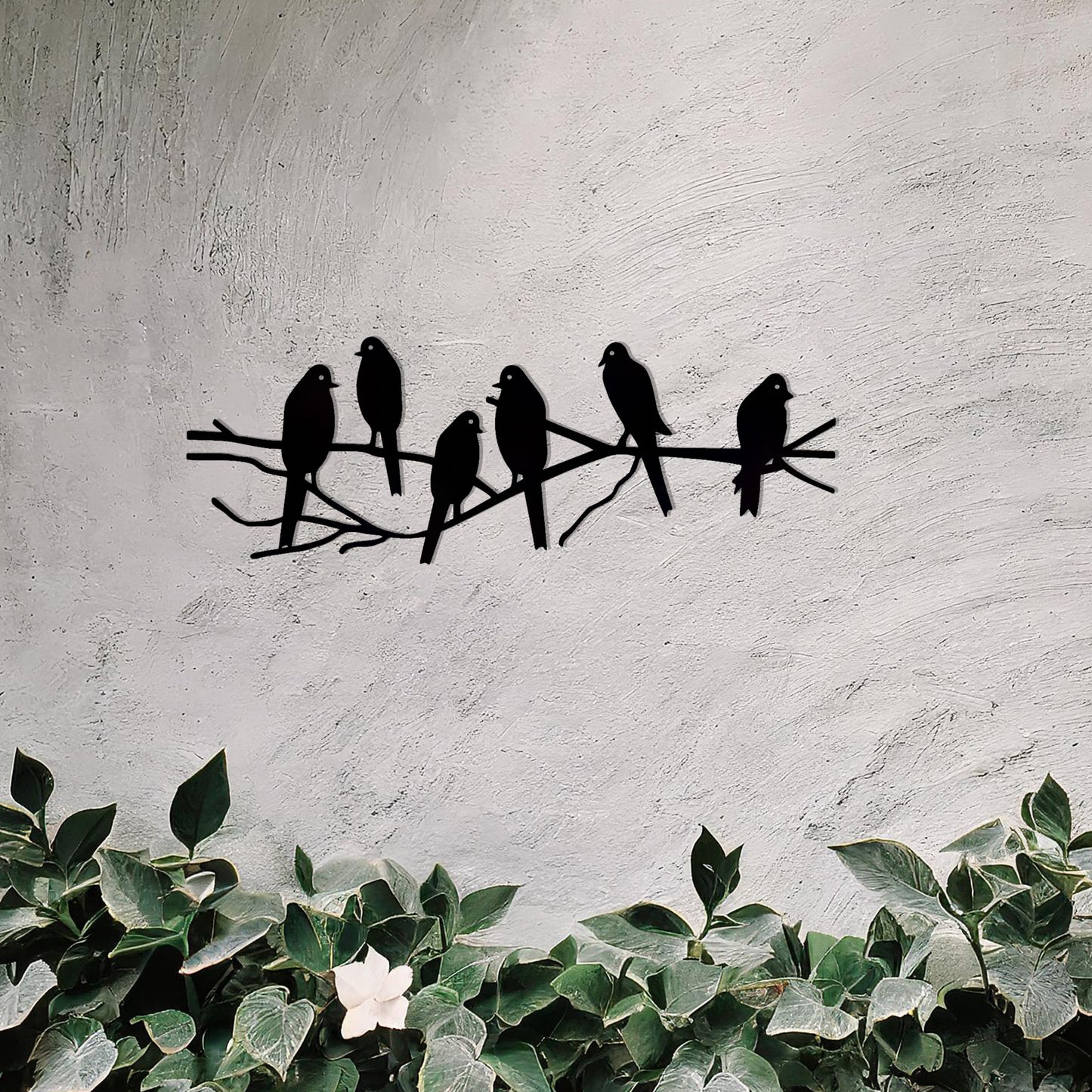 This design showcases a gathering of birds perched on a delicate arrangement of branches. The silhouettes capture a lively yet serene moment in nature, making it an ideal wall art piece for bringing a touch of the outdoors into your living space.