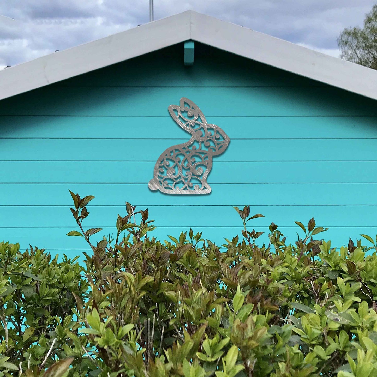 A beautifully intricate design of a rabbit, featuring swirling patterns and fine details. This unique, modern art piece adds a charming and whimsical touch to any space.