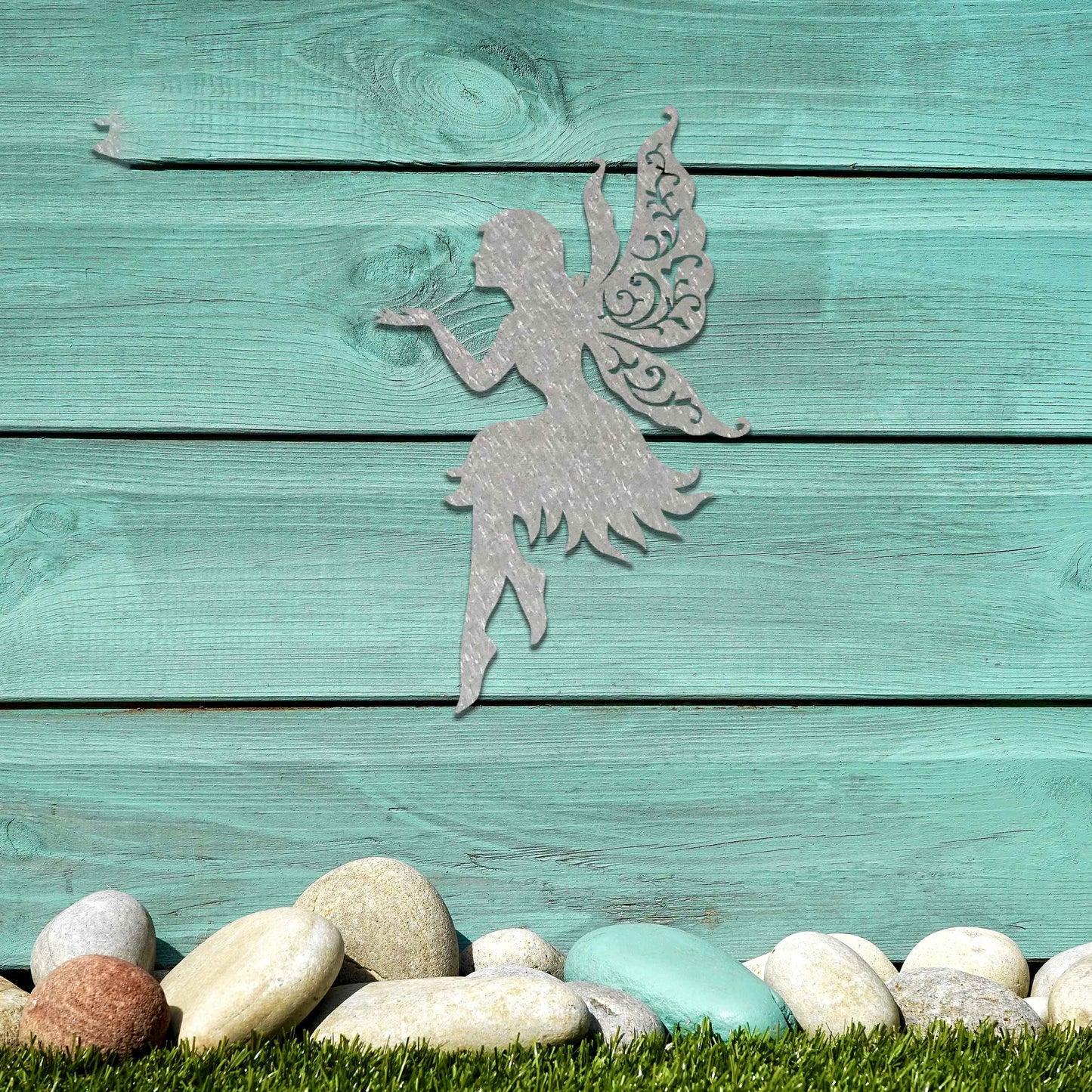 This design showcases a fairy in an elegant pose, with intricate detailing in her wings and flowing dress. The silhouette exudes a sense of grace and enchantment, capturing the magical essence of a fairy in motion.
