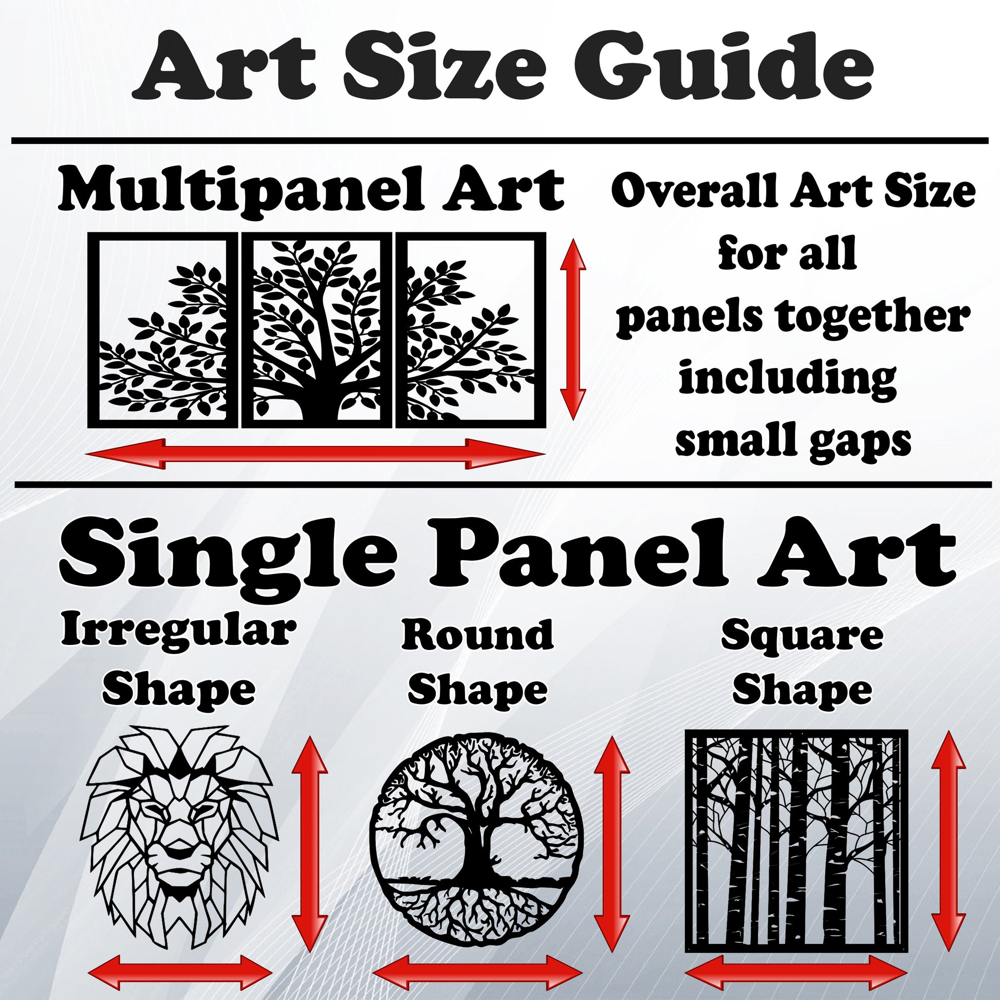 Duke Craft - Wall Art Size Guide